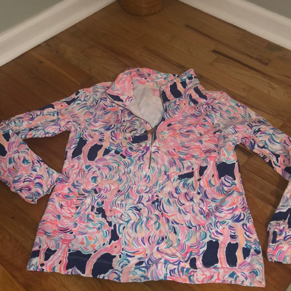 Lilly Pulitzer half zip with pockets